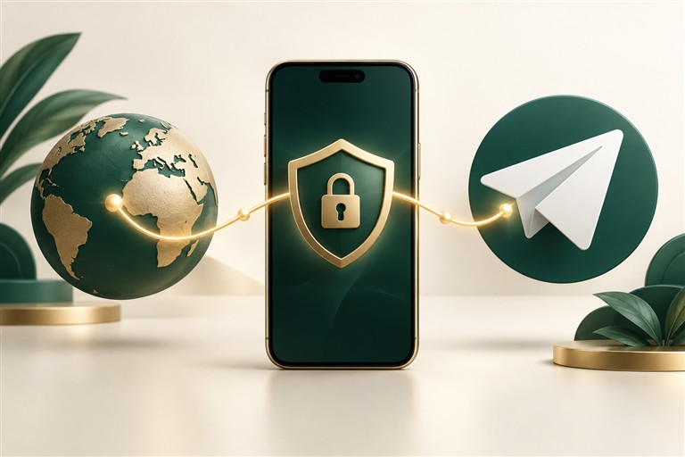Phone and VPN connection for messaging